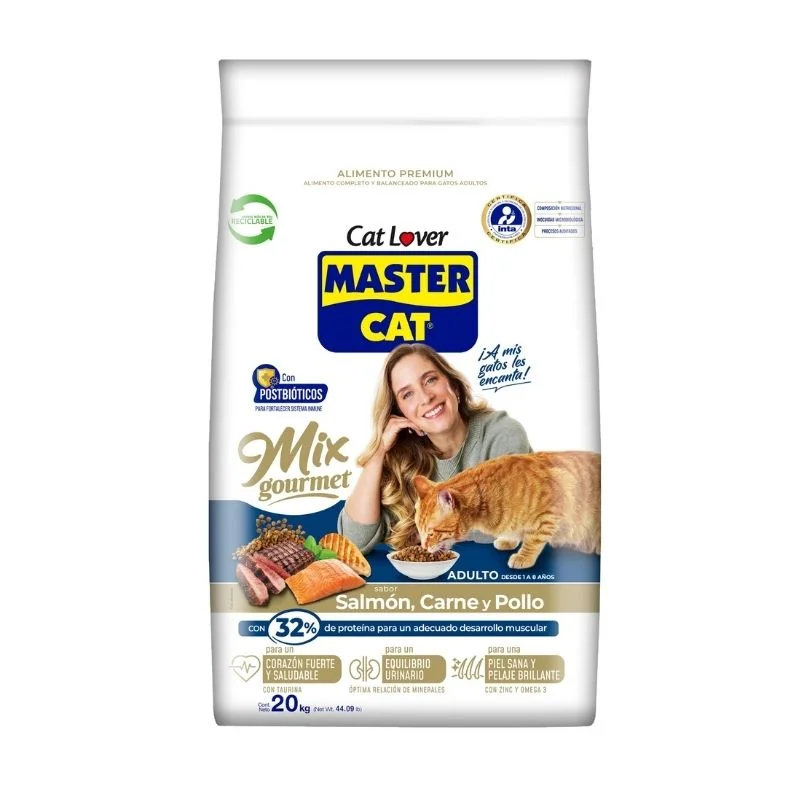 Alimento Master Cat Adulto Mix Gourmet 20kg