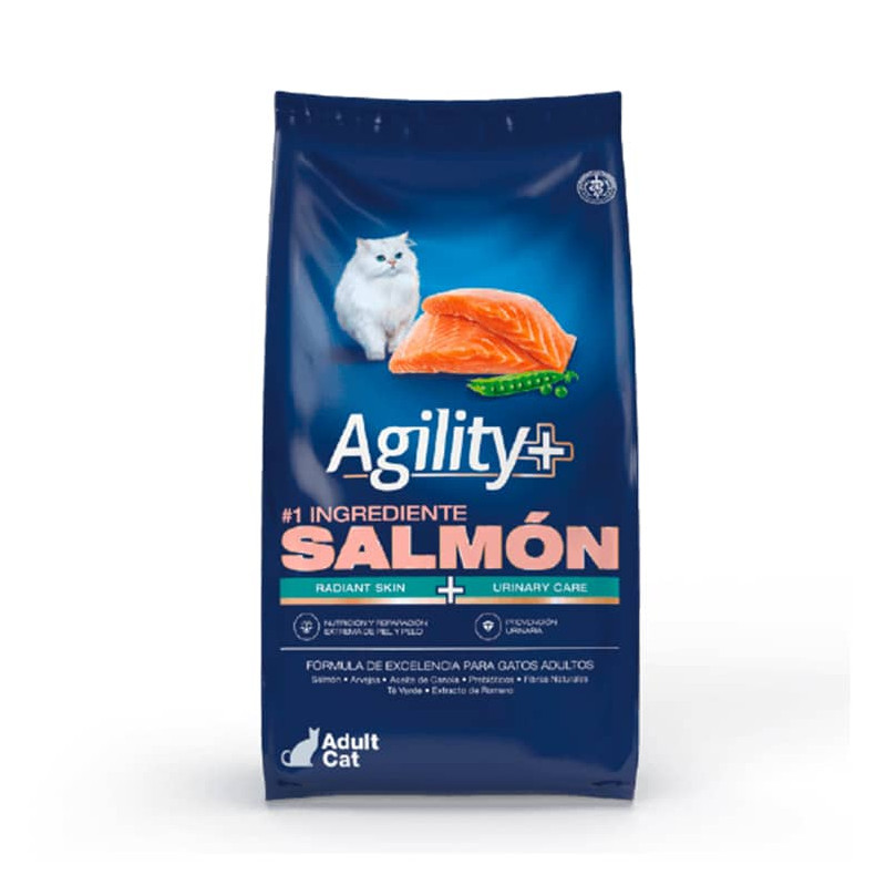 Alimento Agility Gato Adulto Salmón 10kg