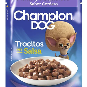 Pouch Champion Dog Raza pequeña Cordero