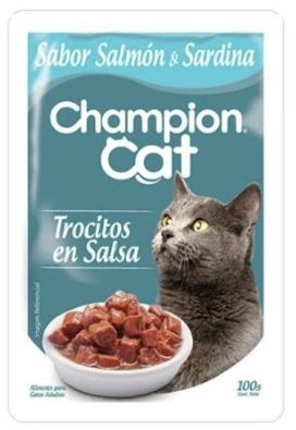 Pouch Champion Cat Salmon y Sardina