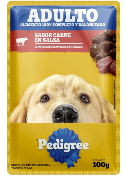 Pouch Pedigree Perro Adulto Carne