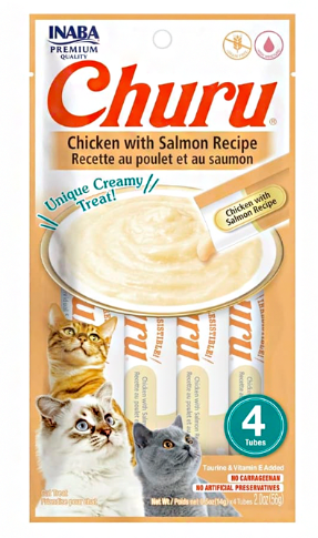 Churu Para Gato Sabor Pollo Con Salmon