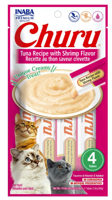 Churu para Gato Sabor Atun y Camaron
