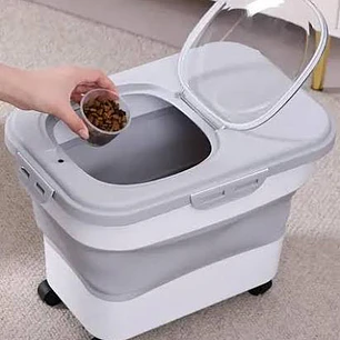 Contenedor MarbenPets Plegable con Ruedas 20Lt