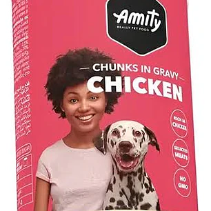 Lata Amity Chunks Perro Sabor Pollo 415gr