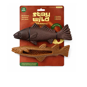 Juguete StayWild Pack 2 Peces 20x7 cm
