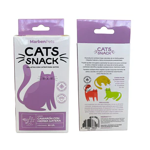 Snack Marbenpets galleta con catnip sabor camaron