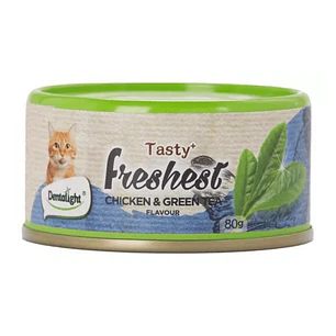 Lata dentalight sabor Pollo y Te verde 80gr