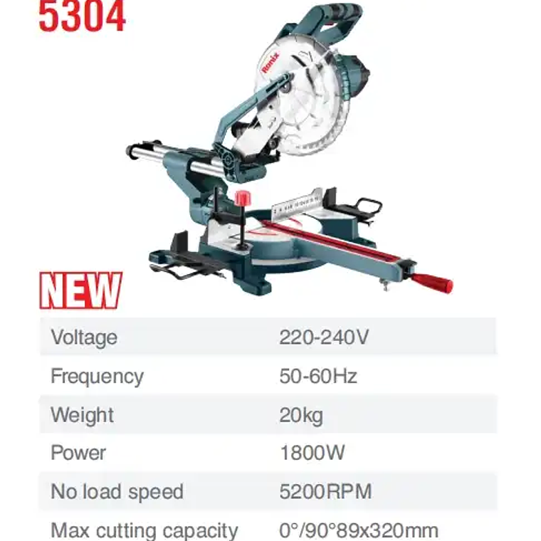 Ingleteadora Telescópica Ronix 5304 10