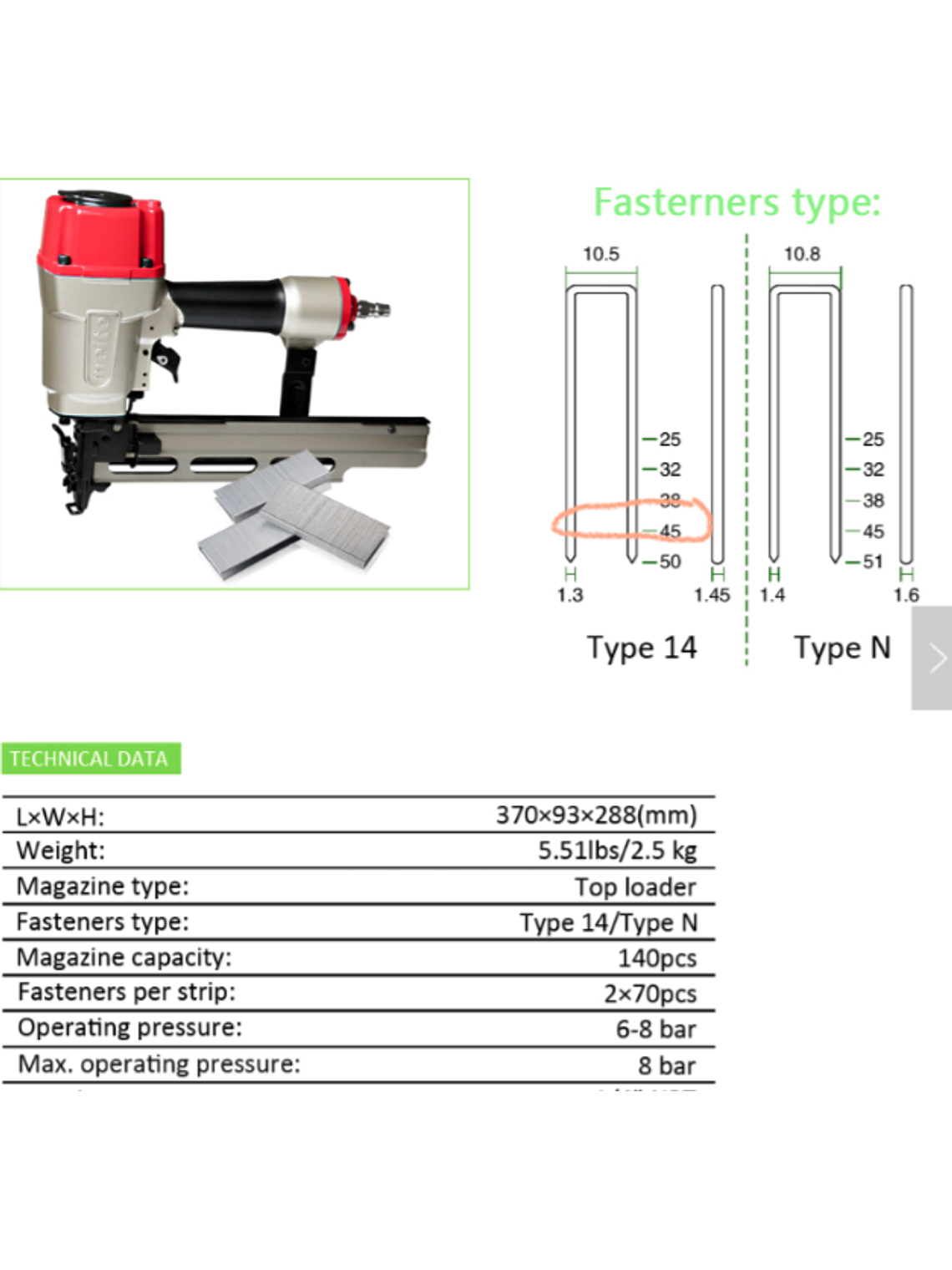 Corchetera Grapadora Meite MT-851-H Esqueletera Profesional 4