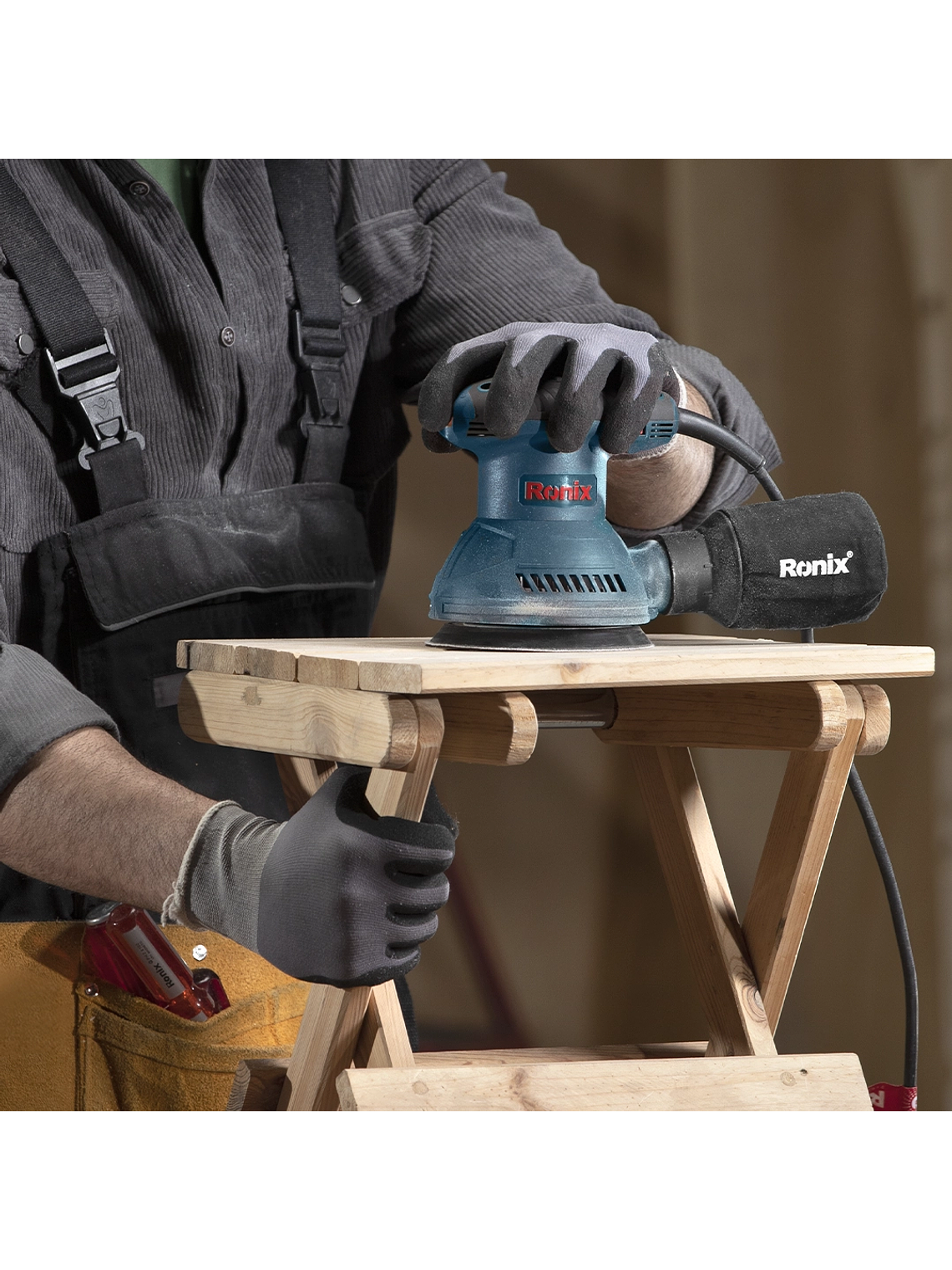 Lijadora Orbital Excéntrica Ronix 6406 5