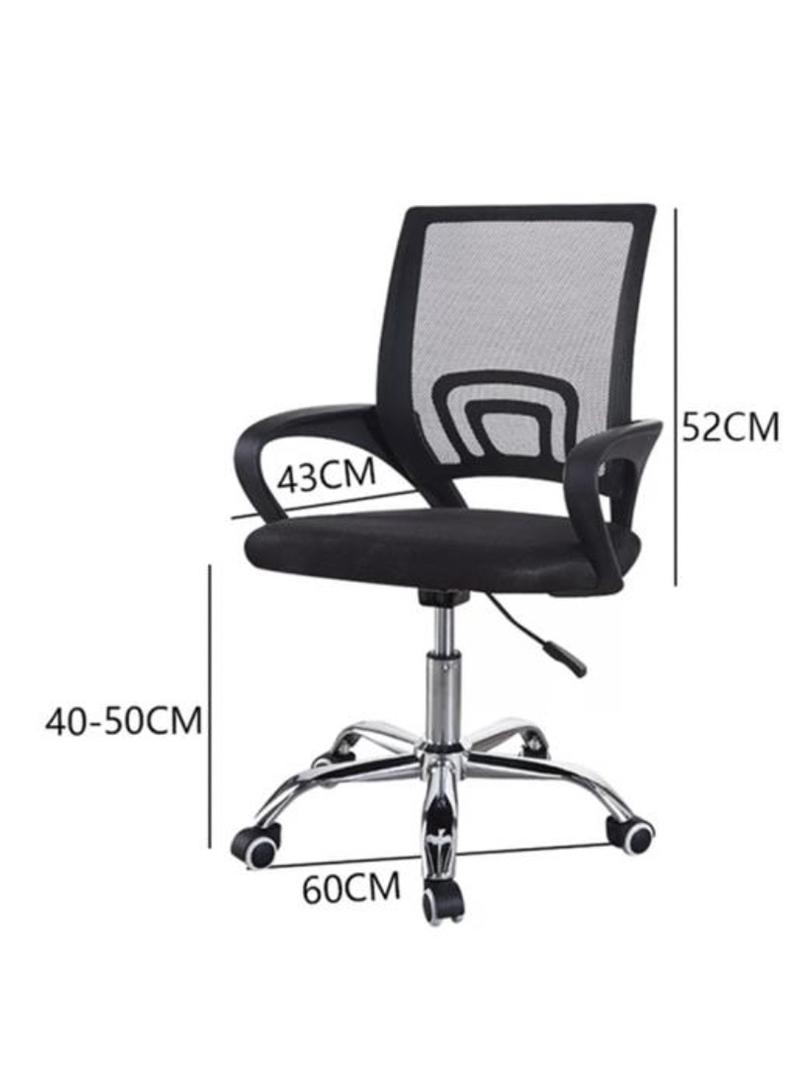 Silla Escritorio Oficina Luxor Giratoria Comfort 2108-3 Negra 2