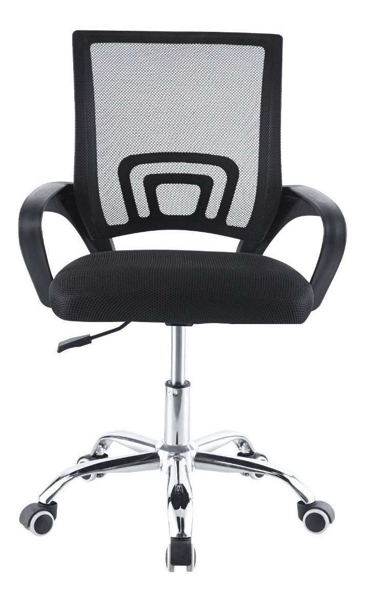Silla Escritorio Oficina Luxor Giratoria Comfort 2108-3 Negra