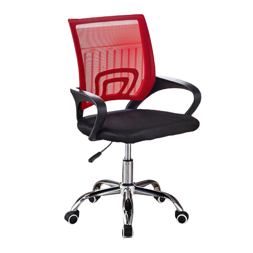 Silla Escritorio Oficina Luxor Giratoria Comfort 2108-31 Roja
