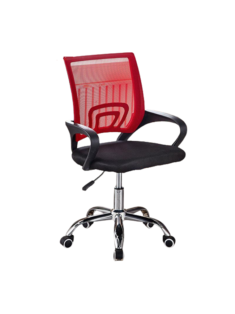 Silla Escritorio Oficina Luxor Giratoria Comfort 2108-31 Roja 1