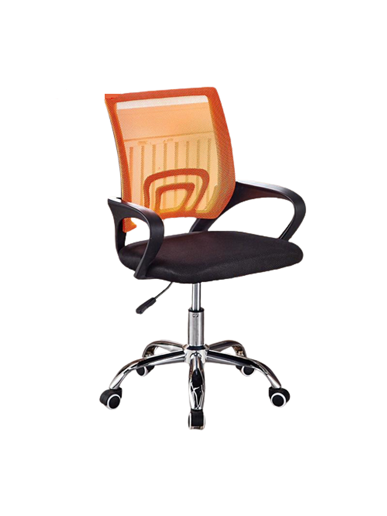 Silla Escritorio Oficina Luxor Giratoria Comfort 2108-34 Naranja 1