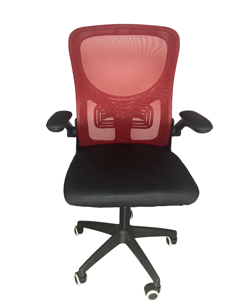Silla Ejecutiva Oficina Luxor Premium 2302-2 Roja Respaldo Alto 1