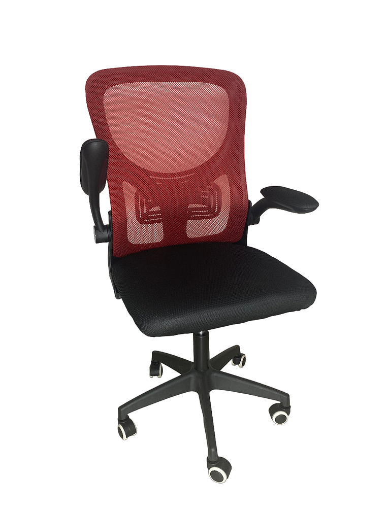 Silla Ejecutiva Oficina Luxor Premium 2302-2 Roja Respaldo Alto 4