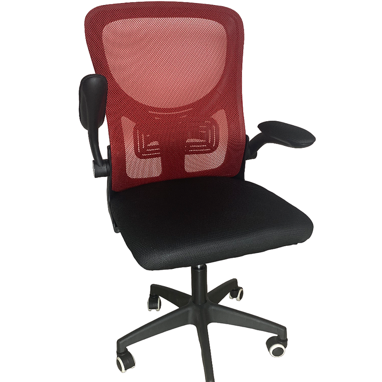 Silla Ejecutiva Oficina Luxor Premium 2302-2 Roja Respaldo Alto 4