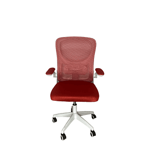 Silla Ejecutiva Oficina Luxor Nova 2308-6 Rojo Respaldo Alto