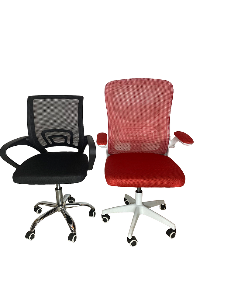 Silla Ejecutiva Oficina Luxor Nova 2308-6 Rojo Respaldo Alto 3