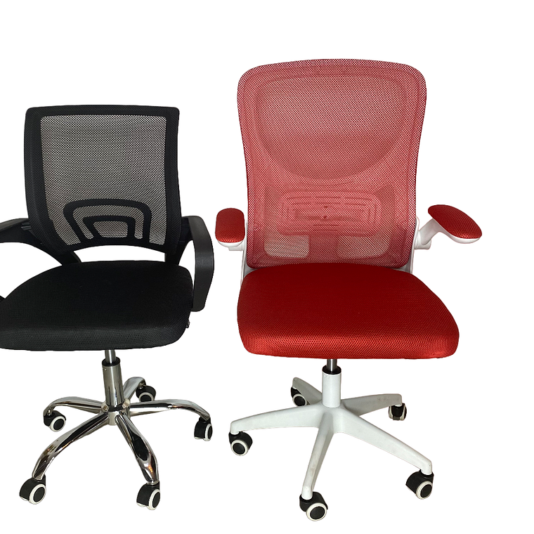 Silla Ejecutiva Oficina Luxor Nova 2308-6 Rojo Respaldo Alto 3