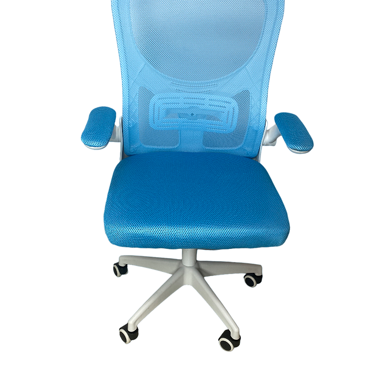 Silla Ejecutiva Oficina Luxor Nova 2308-8 Celeste Respaldo Alto 1