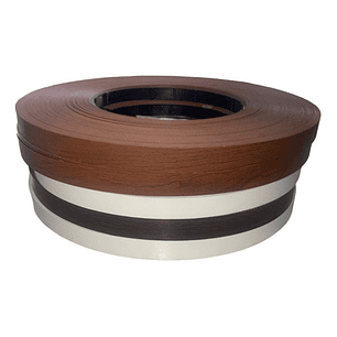 Pack 3 Rollos 100 Mt Tapacanto Encolado Wenge Choc. 20mm