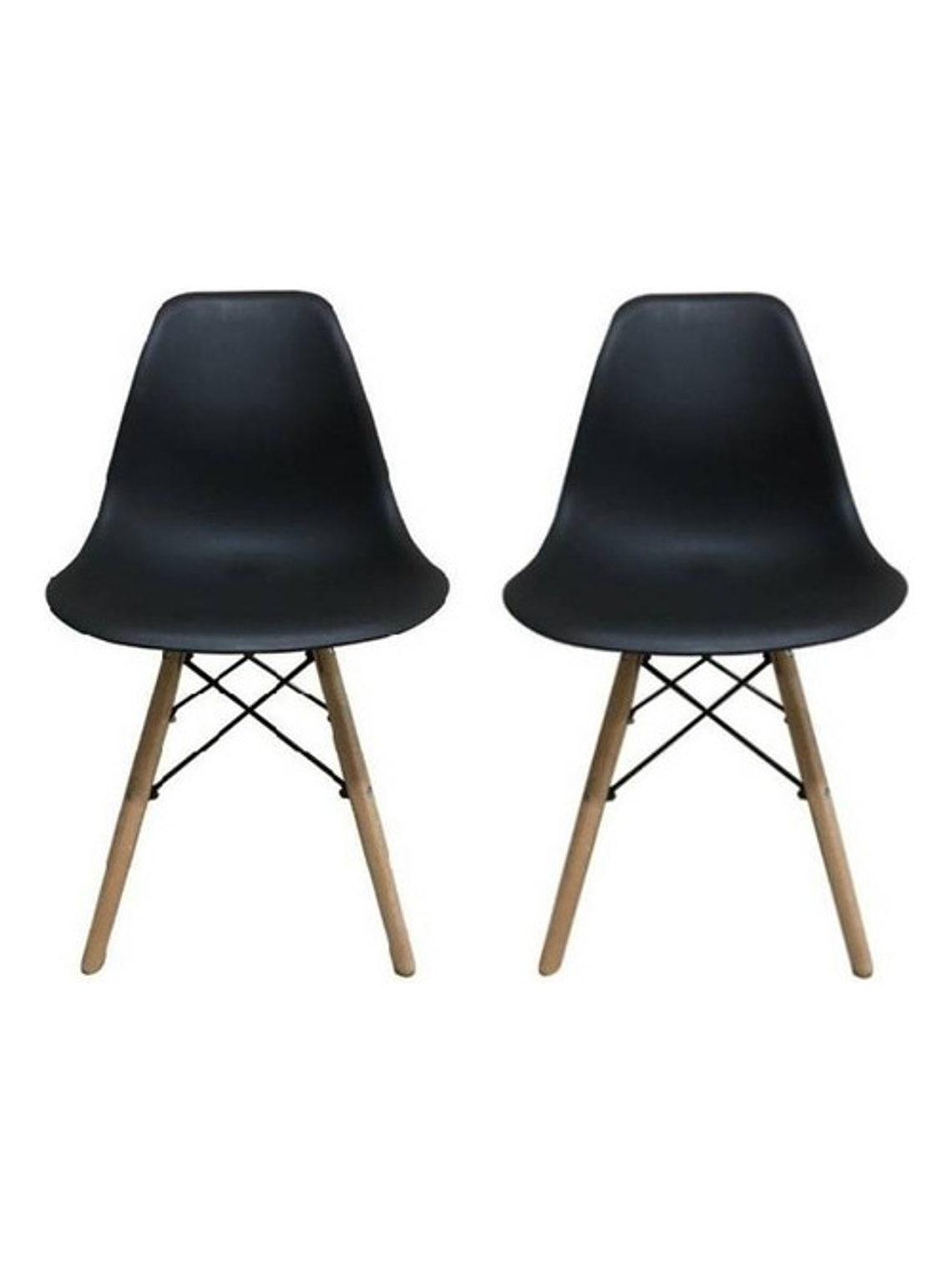 Silla Eames Negra Luxor Pack 2 Unidades 1