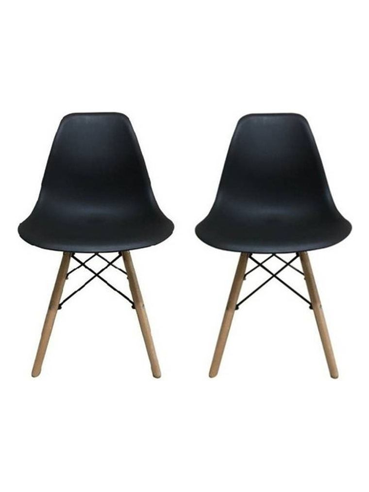 Silla Eames Negra Luxor Pack 2 Unidades 1