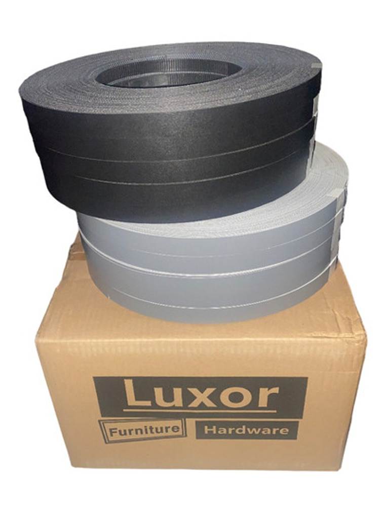 Pack 3 Rollos 100 Mt Tapacanto Encolado Negro 20mm Luxor 1
