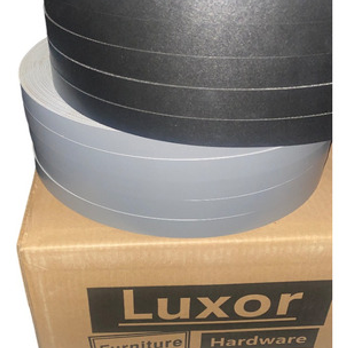 Pack 10 Rollos 100 Mt Tapacanto Encolado Negro 20mm Luxor 1