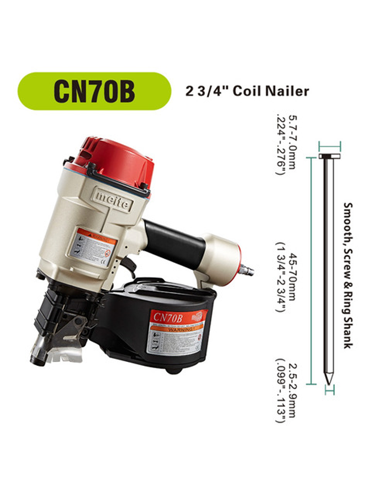 Clavadora Neumática Meite Cn70 Para Pallets Y Construcción 3