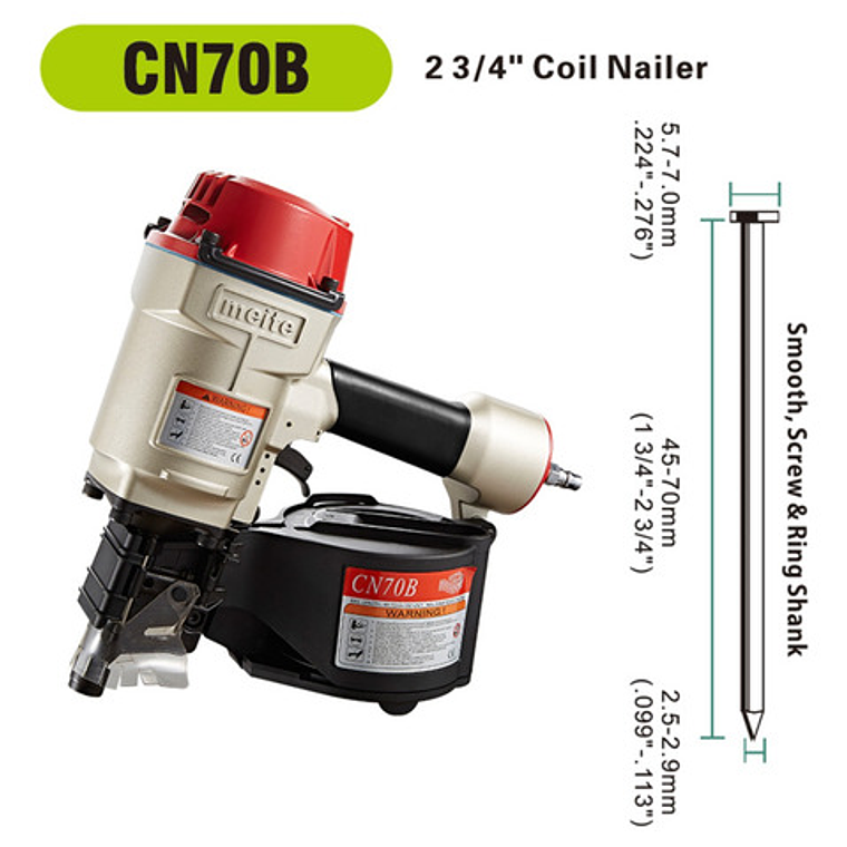 Clavadora Neumática Meite Cn70 Para Pallets Y Construcción 3