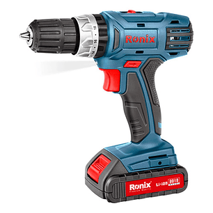 Taladro Atornillador Inalámbrico Prof Ronix 8018  2 Baterías