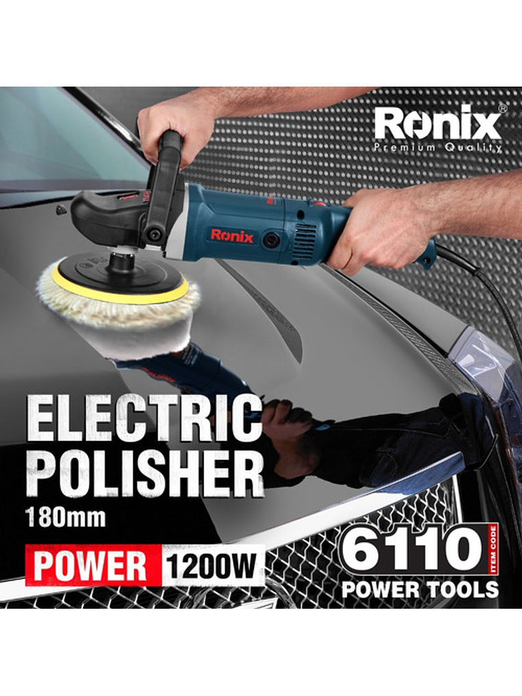 Pulidora Automotriz 6110 Ronix Prof 1200w Veloc Variable 6  1