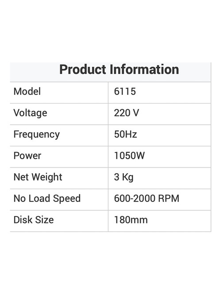 Pulidora Auto 6115 Ronix Prof. 1050w 180mm 71/4  5veloc. 7