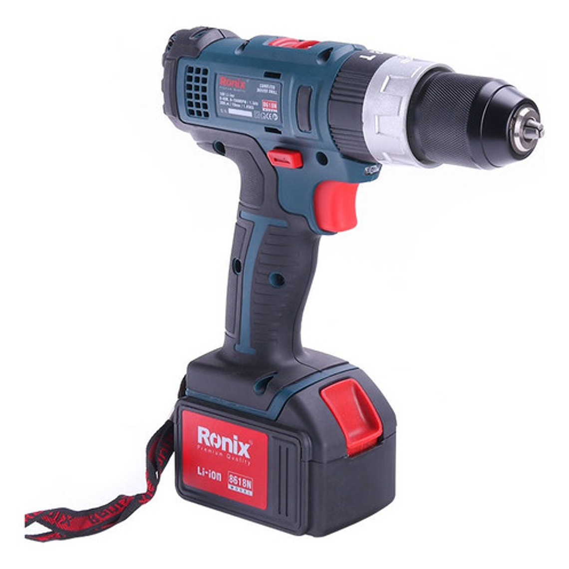 Taladro Atornillador Inalámbrico Prof Ronix 8618  2 Baterías 4