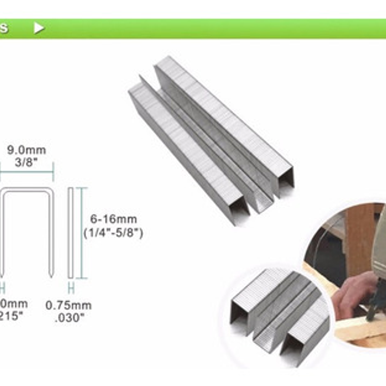 Grapa 7106 Corchete 71/06 Caja De 10.000 Un. 2