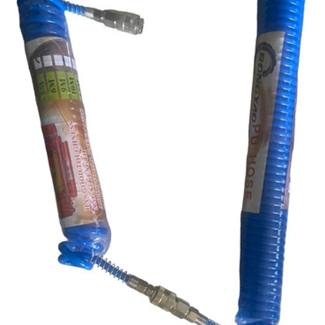 Manguera 9mt Para Compresor 1/4  Con Acople Rápido Retráctil 2