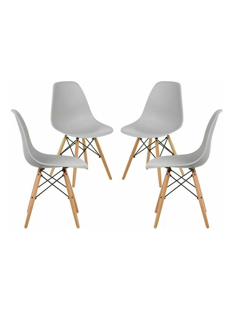 Silla Eames Gris Pack 4 Unidades 1