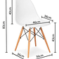 Silla Eames Gris Pack 4 Unidades - Miniatura 2