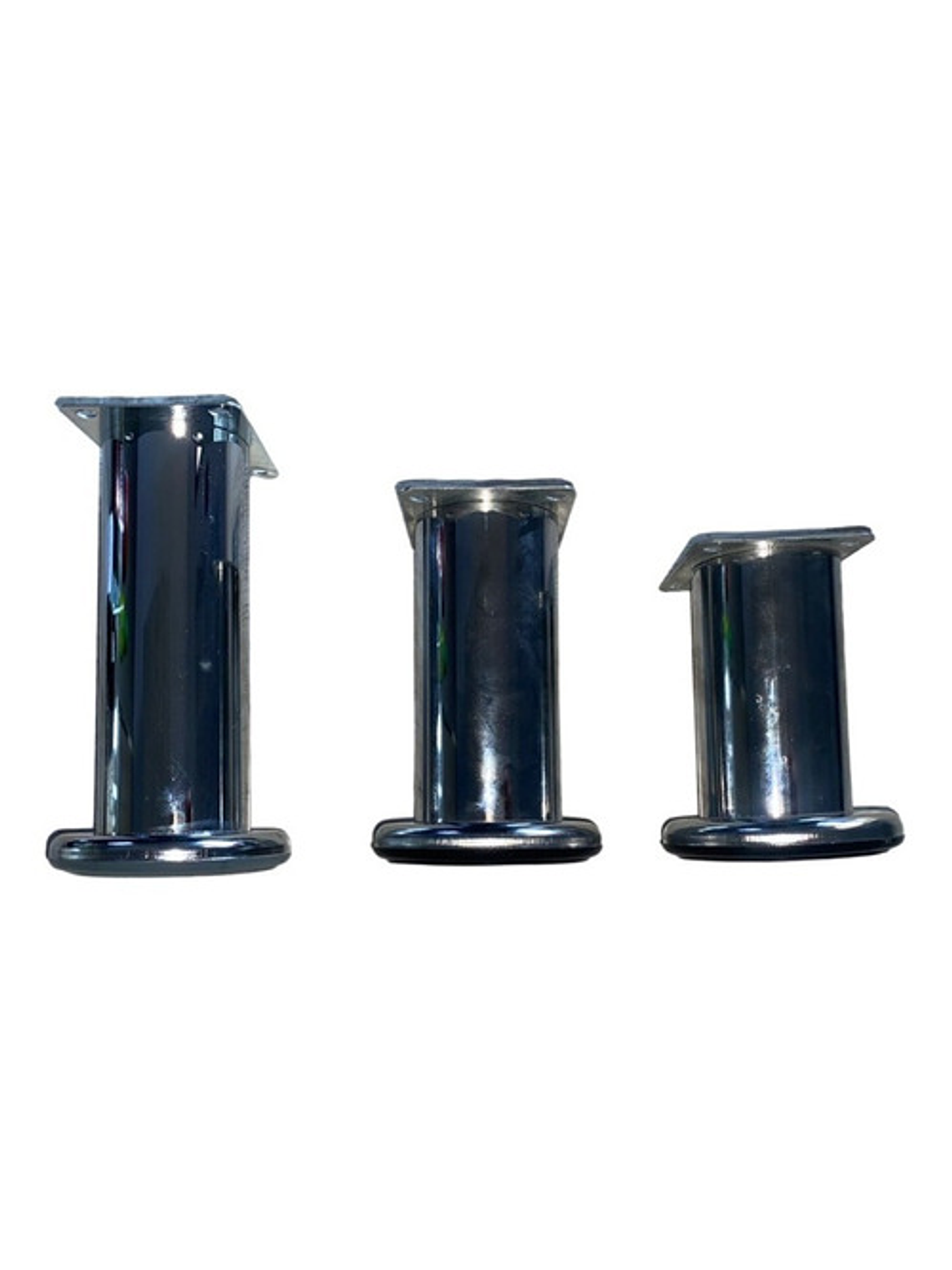 Pata Cromada Para Muebles 10cms De Alto Pack 4 Unidades 1