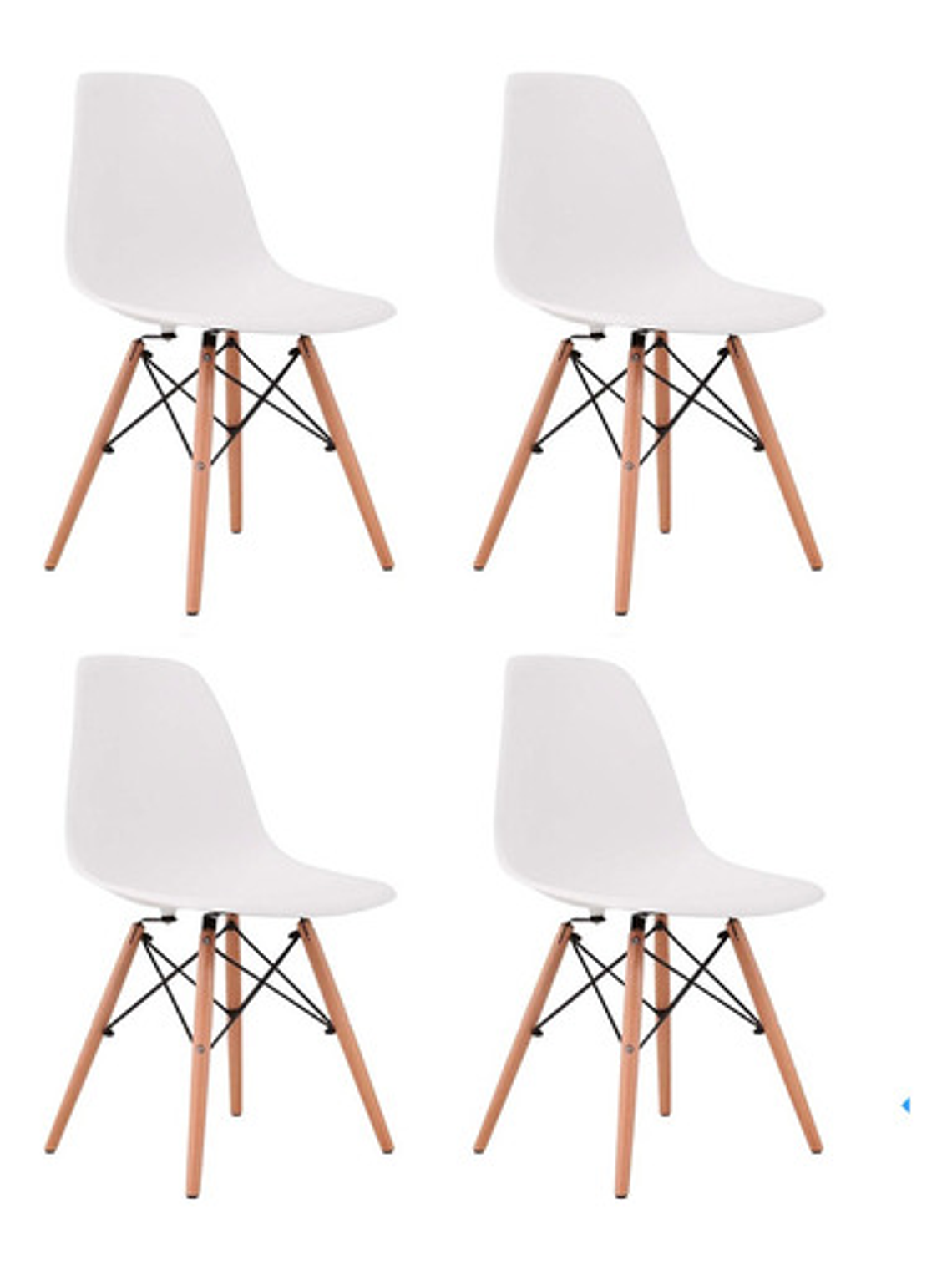 Silla Eames Blanca Pack 4 Unidades 1
