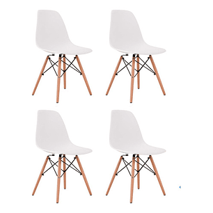 Silla Eames Blanca Pack 4 Unidades