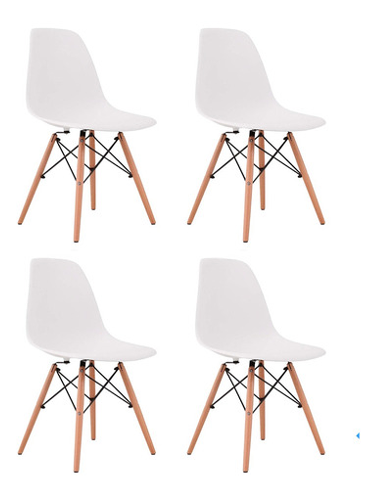 Silla Eames Blanca Pack 4 Unidades 1