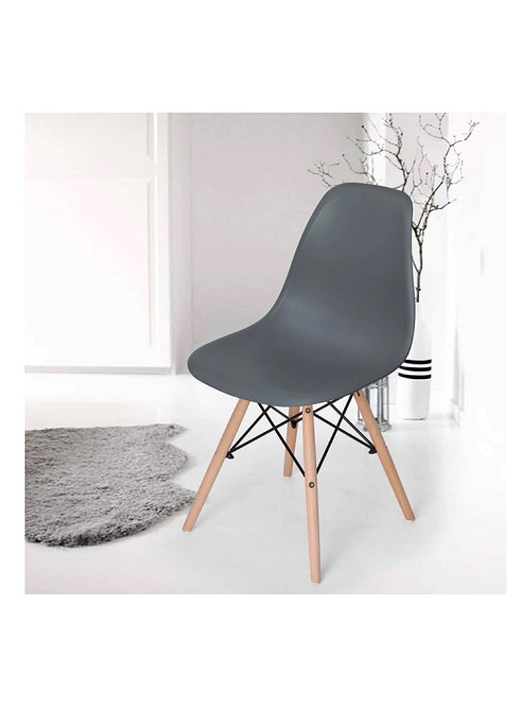 Silla Eames Gris Luxor Pack 2 Unidades 2