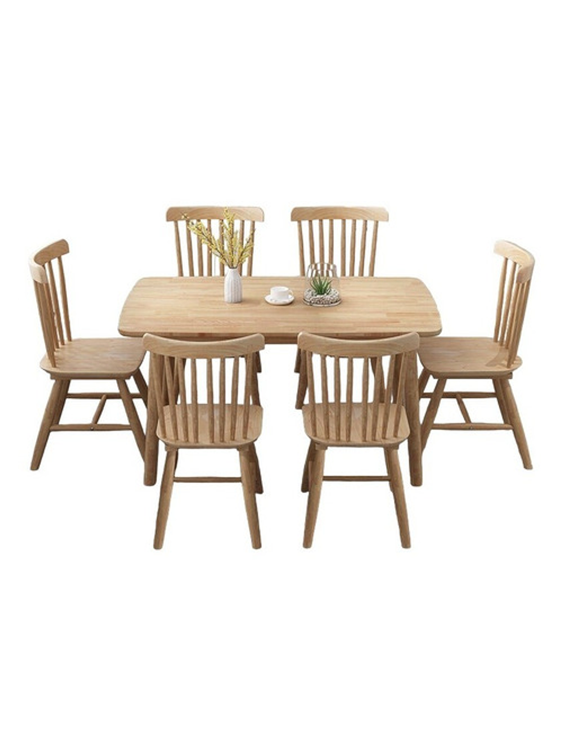 Mesa Con 2 Sillas Windsor Madera Original 120x70 2