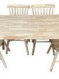Mesa Con 2 Sillas Windsor Madera Original 120x70 - Miniatura 5