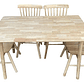 Mesa Con 2 Sillas Windsor Madera Original 120x70 - Miniatura 5